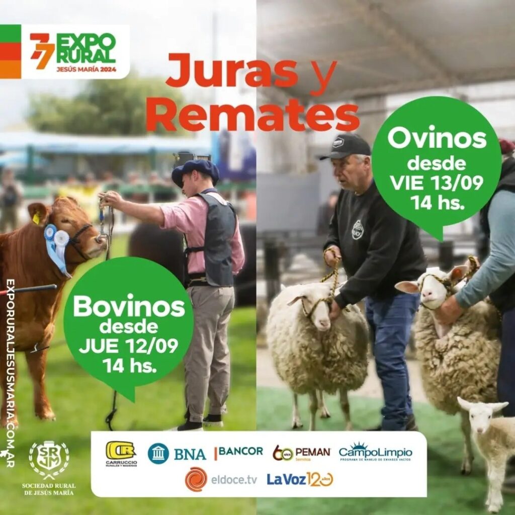 Primera jornada de la Expo Rural Jesús María 2024