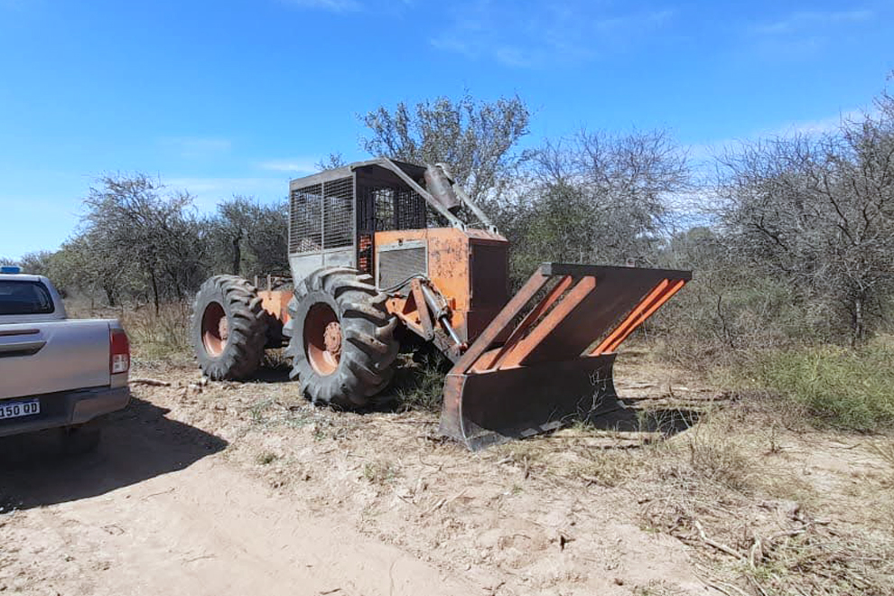 Policía Ambiental frenó un desmonte en Sebastián Elcano