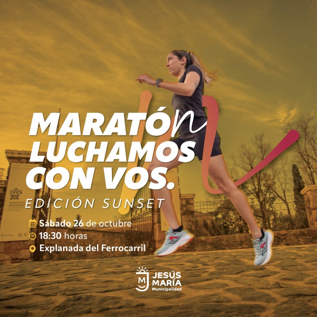 Maratón «Luchamos con vos»: edición sunset con nuevo recorrido