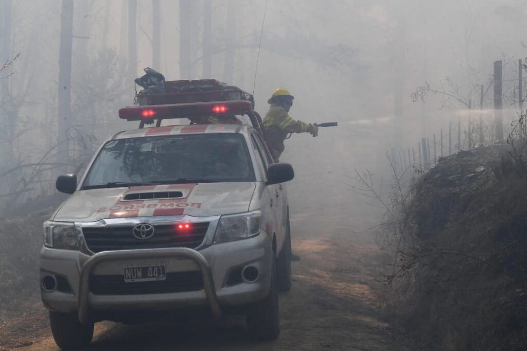 Está contenido el incendio en el Valle de Punilla