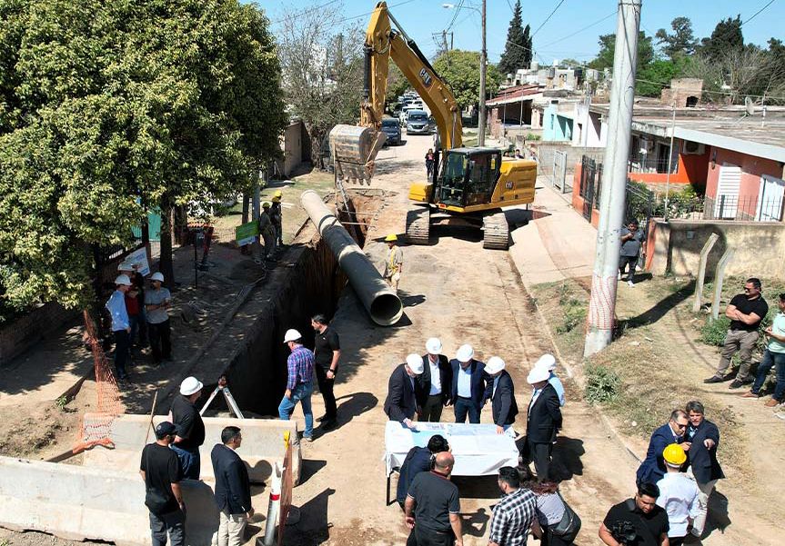 Córdoba Capital: el Colector Cloacal Sureste avanza para mejorar el saneamiento de 80 mil vecinos