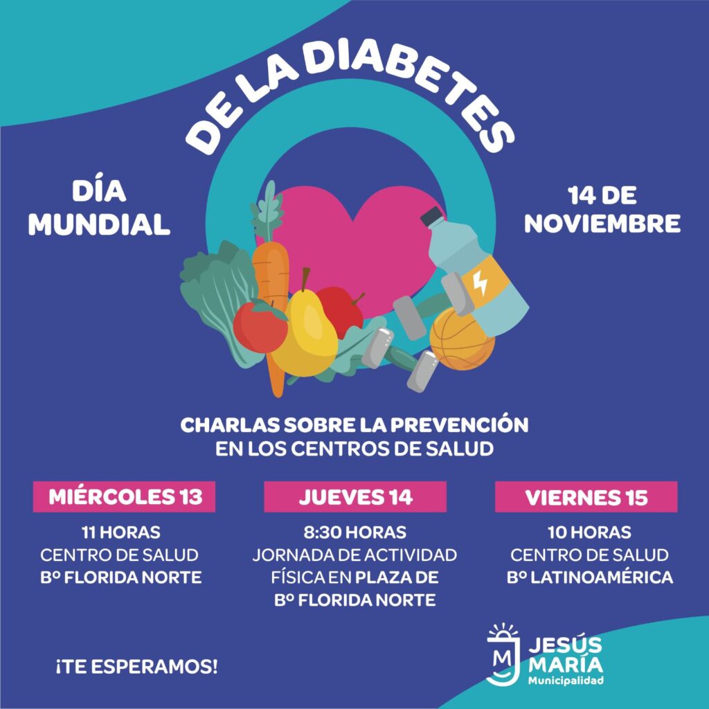 Jesús María se suma al Día Mundial de la diabetes con una campaña de concientización