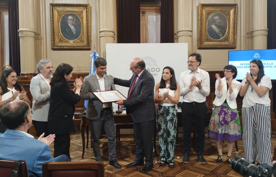 Jesús María recibió el reconocimiento a la Buena Gestión Municipal 2024 por el Senado de la Nación